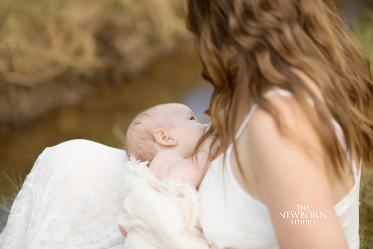 newborn baby breastfeeding