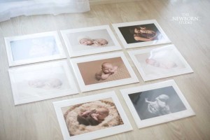newborn photographer matted prints