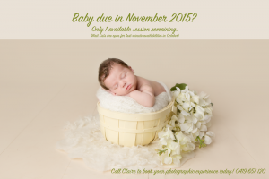 newborn booking november 2015