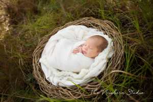newborn outdoors basket organic