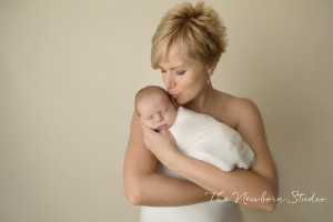 mother baby studio photo