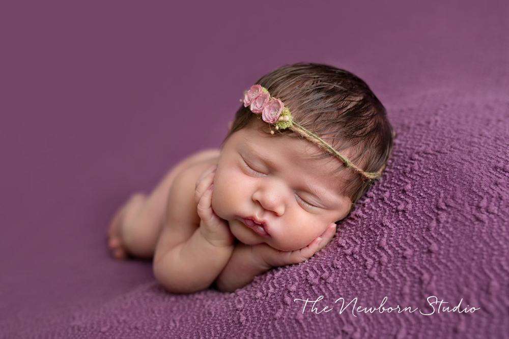 baby girl purple beanbag