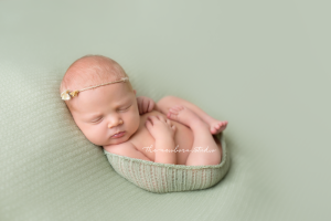 newborn baby girl studio photographer