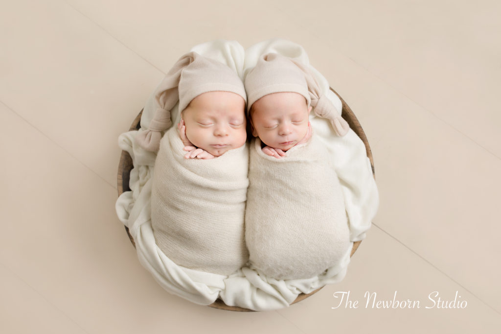 twin baby boys neutral cream