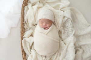 wrapped newborn