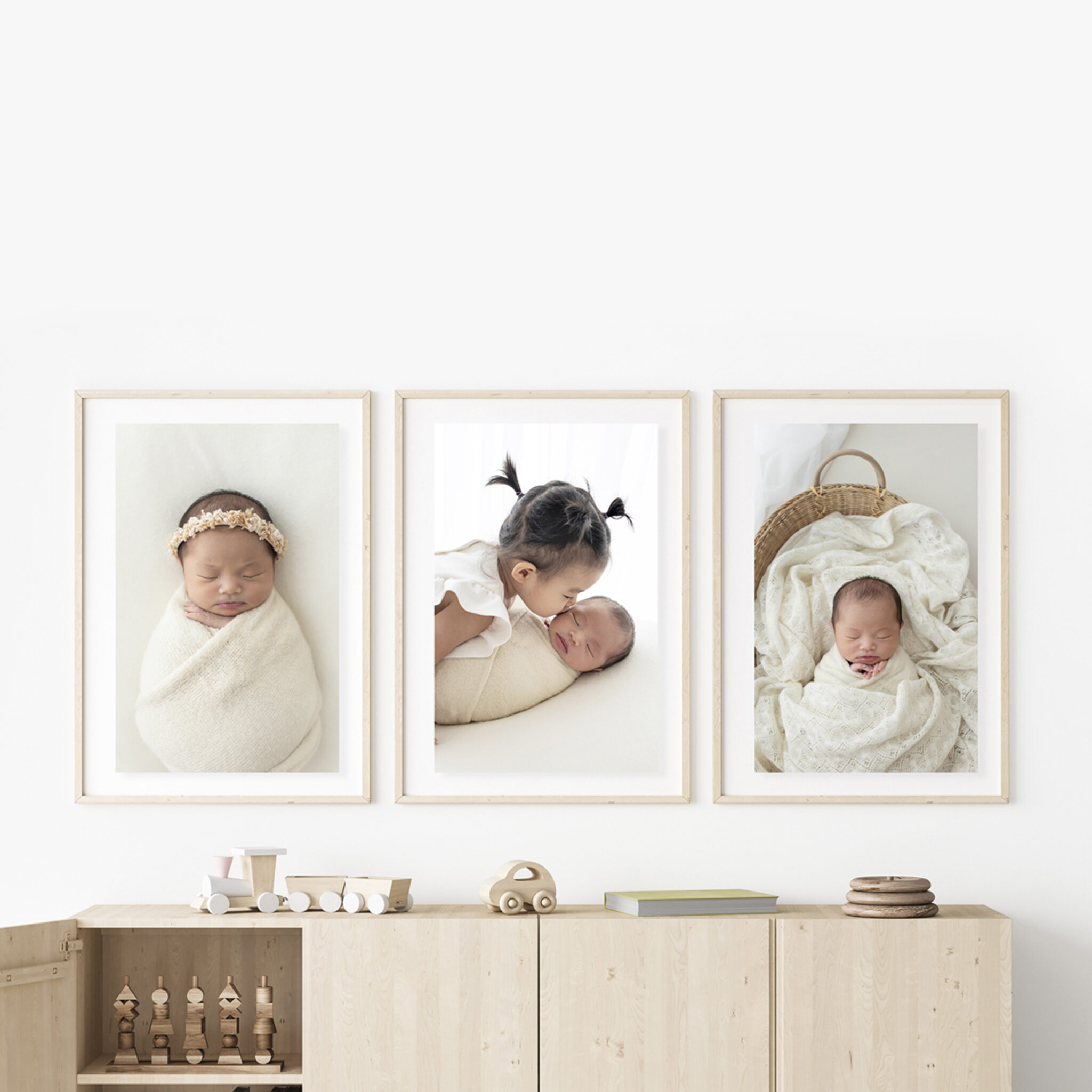 framed prints from a newborn session
