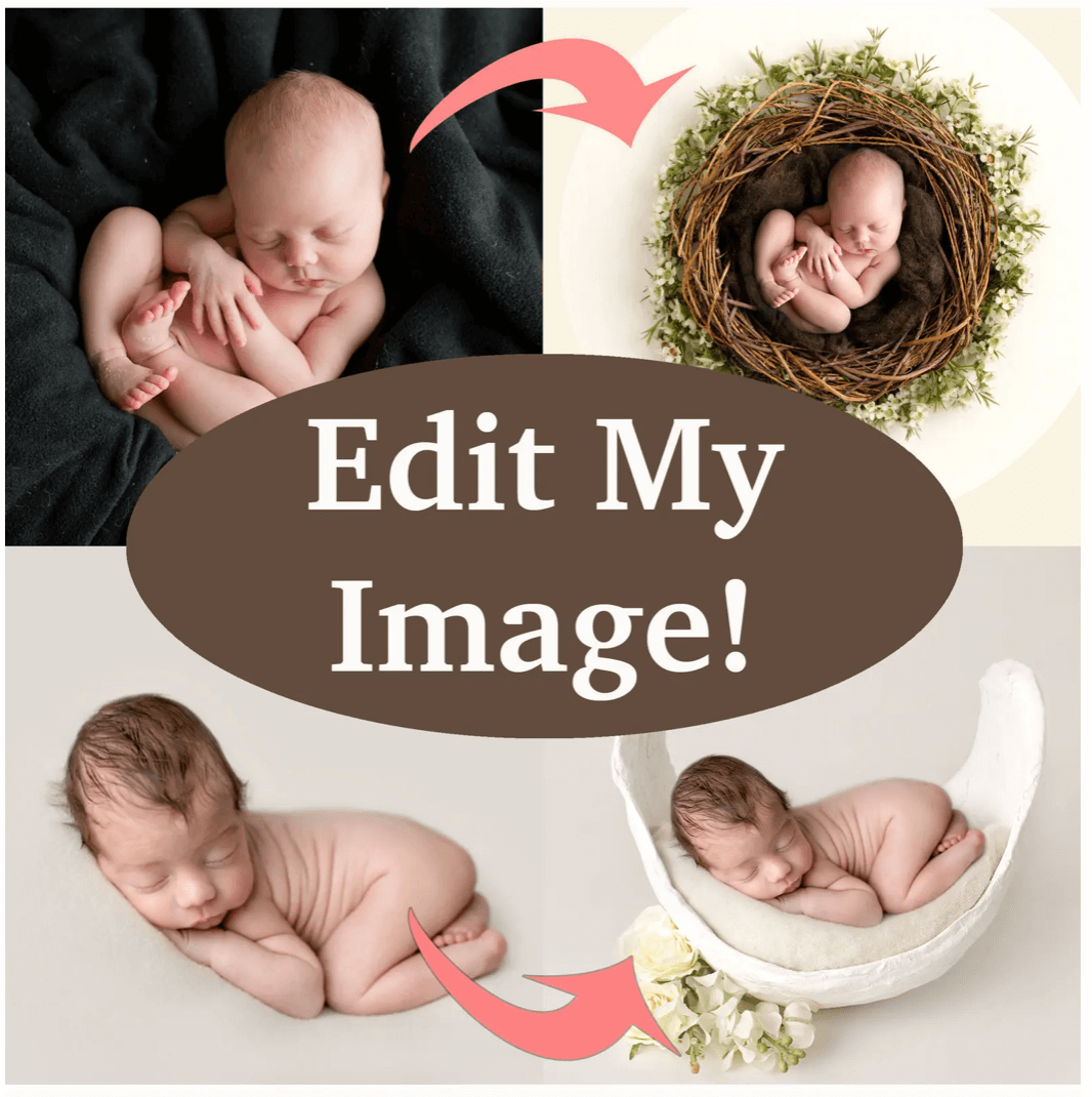 newborn digital backdrop editing service