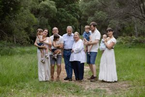 extended family photography session brisbane grandparents